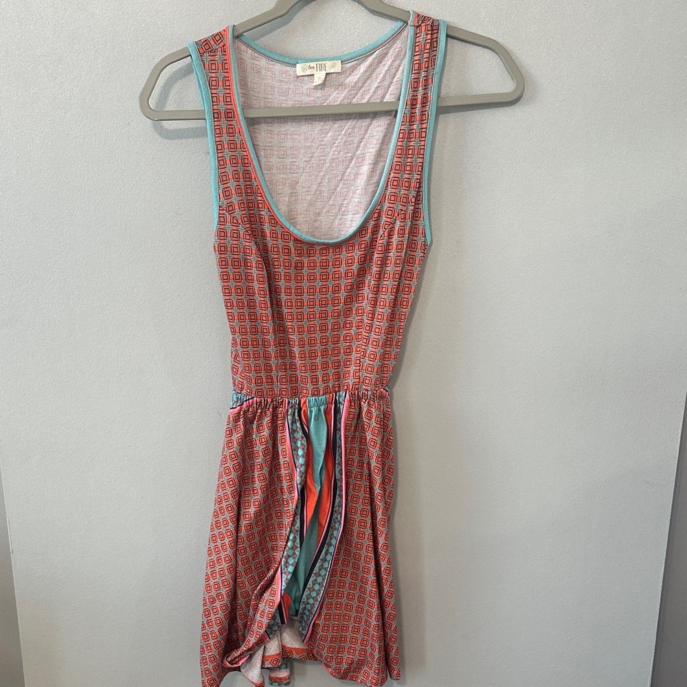 Love Fire Sleeveless Printed Dress - Picture 2 of 4